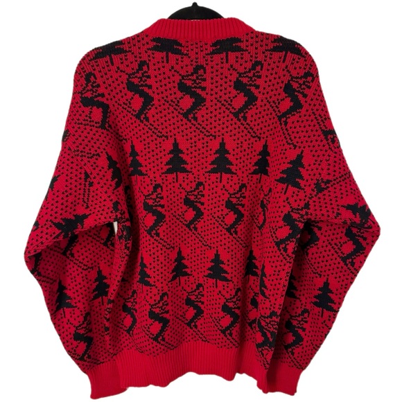 Vintage Snowdrift Red Men’s Ski Sweater ~ size large ~ NWT - Picture 3 of 8